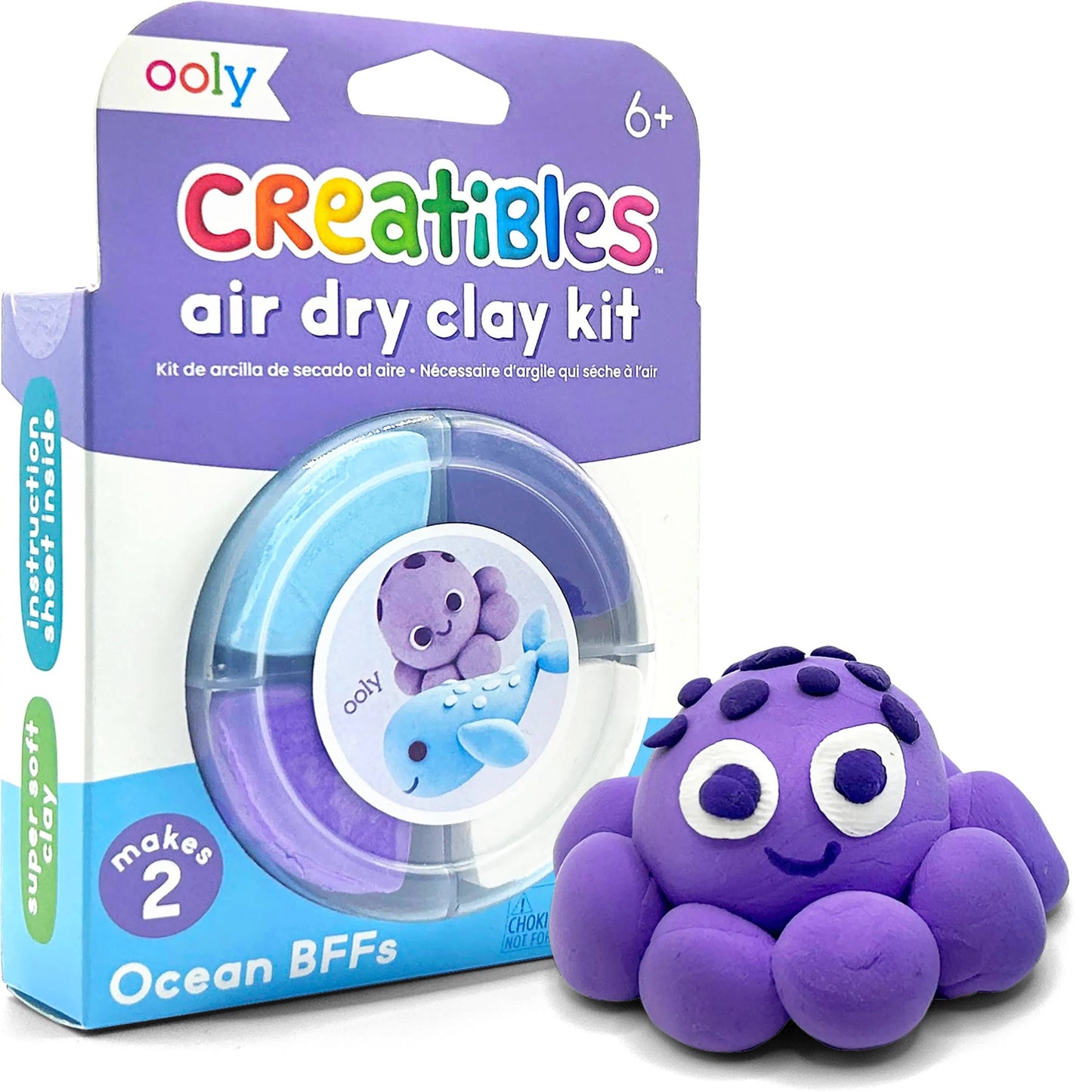 OOLY | Creatibles: Air Dry Clay BFFs Kit - Ocean Pals