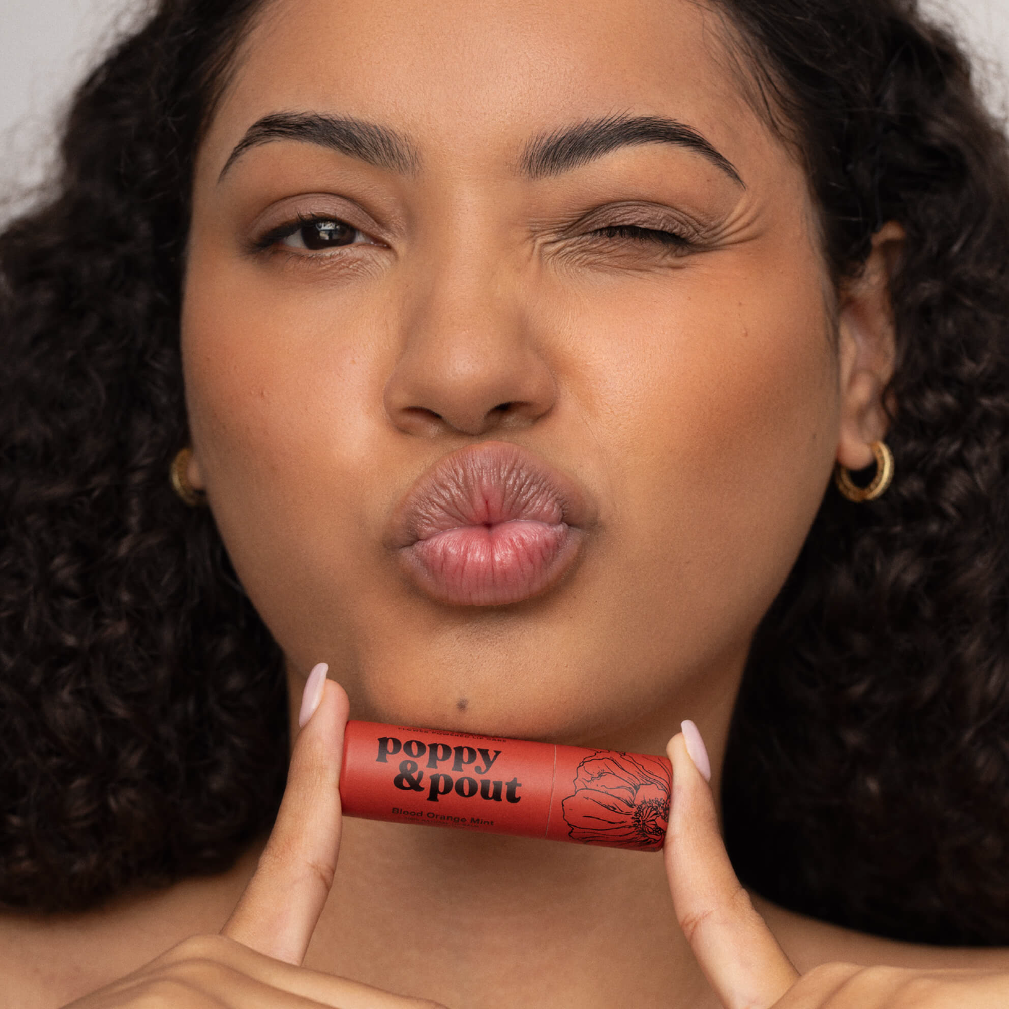 Poppy & Pout Lip Balm | Blood Orange Mint