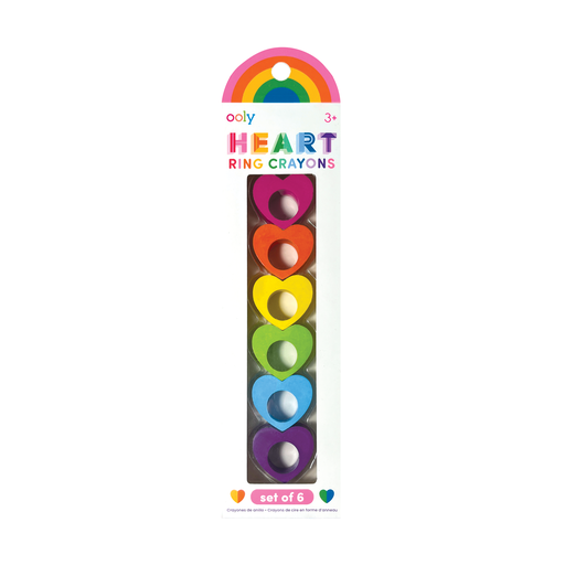 Heart Ring Crayons (Set of 6) | Ooly