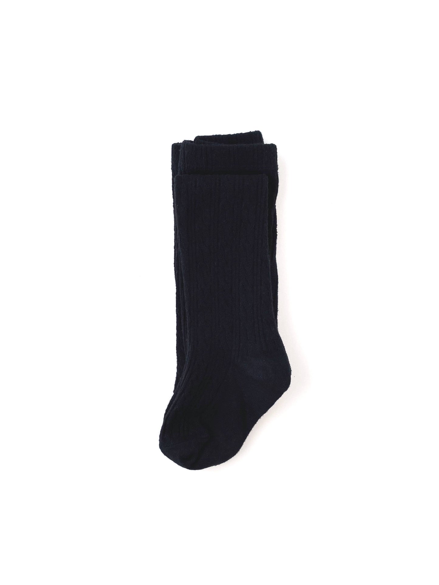 Little Stocking Company | Black Cable Knit Tights