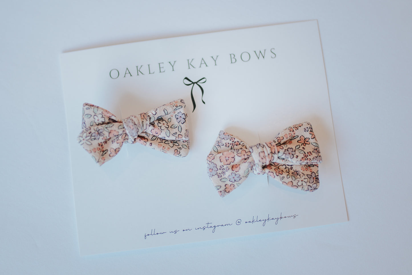 Oakley Kay Bows | Cocoa Floral Piggy Set