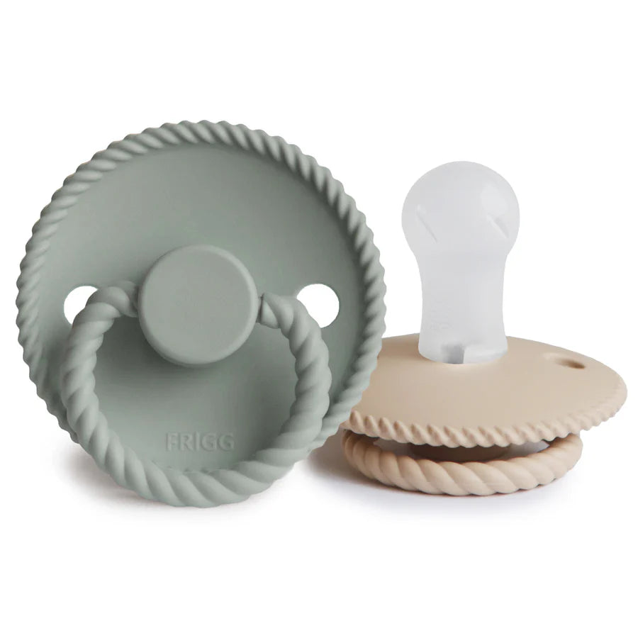 FRIGG | Rope Silicone Baby Pacifier 2-Pack