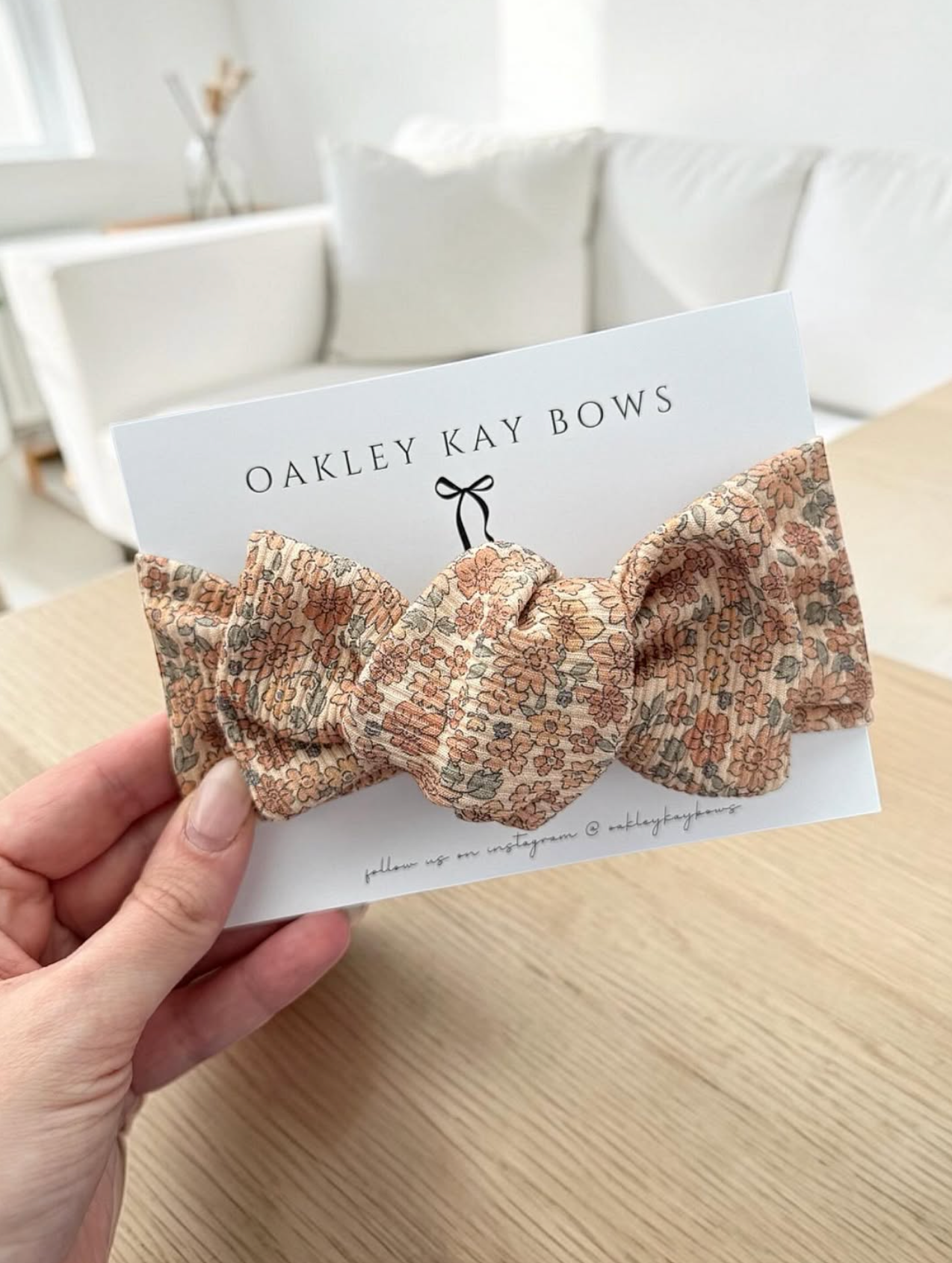 Oakley Kay Bows | Cocoa Floral Headwrap