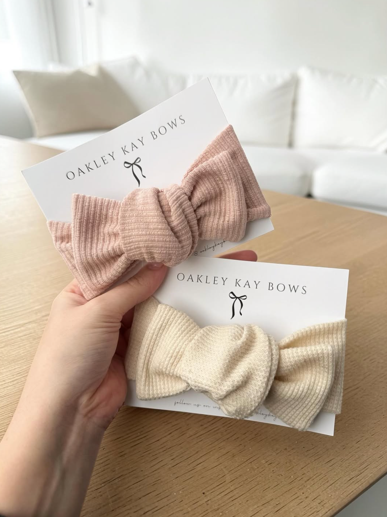 Oakley Kay Bows | Blush Headwrap