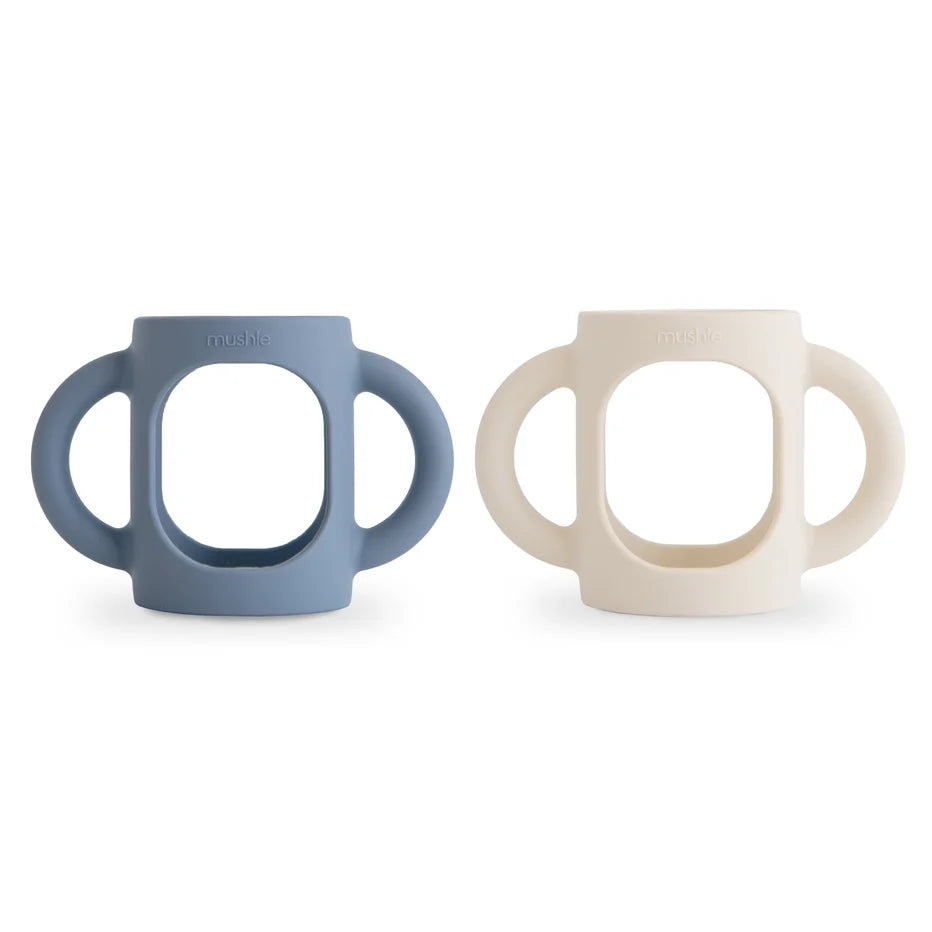 Mushie | Silicone Bottle Handle Set