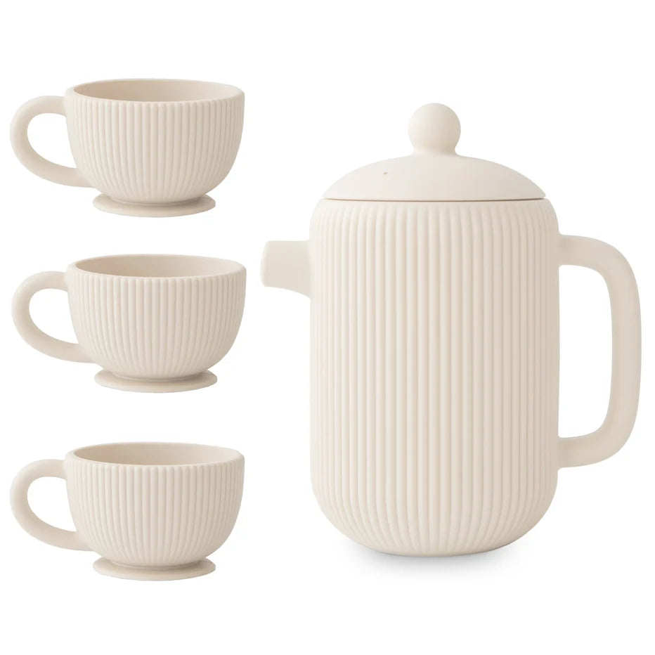 Mushie | Silicone Tea Play Set - Shifting Sand