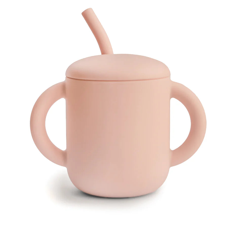 Mushie | Silicone Training Cup + Straw