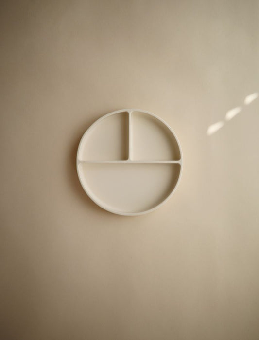 Mushie | Silicone Suction Plate - Shifting Sand