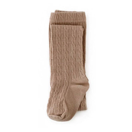 Little Stocking Company | Oat Cable Knit Tights