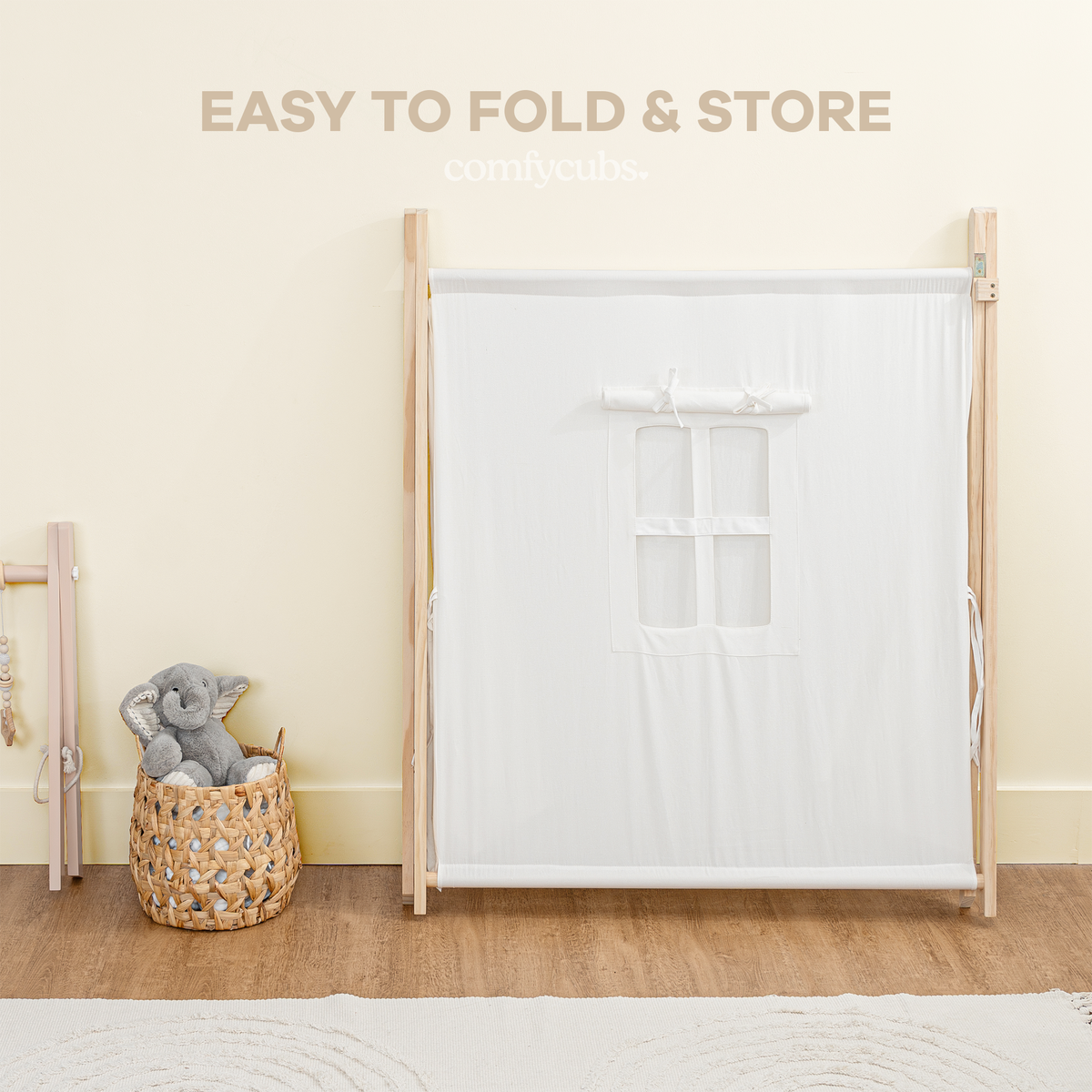 Kids Play Tent, Indoor Canvas Play Tent by Comfy Cubs