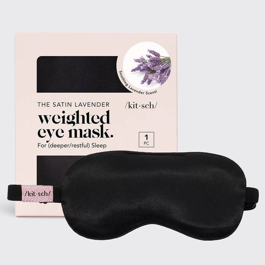 KITSCH | Lavender Scented Satin Weighted Eye Mask