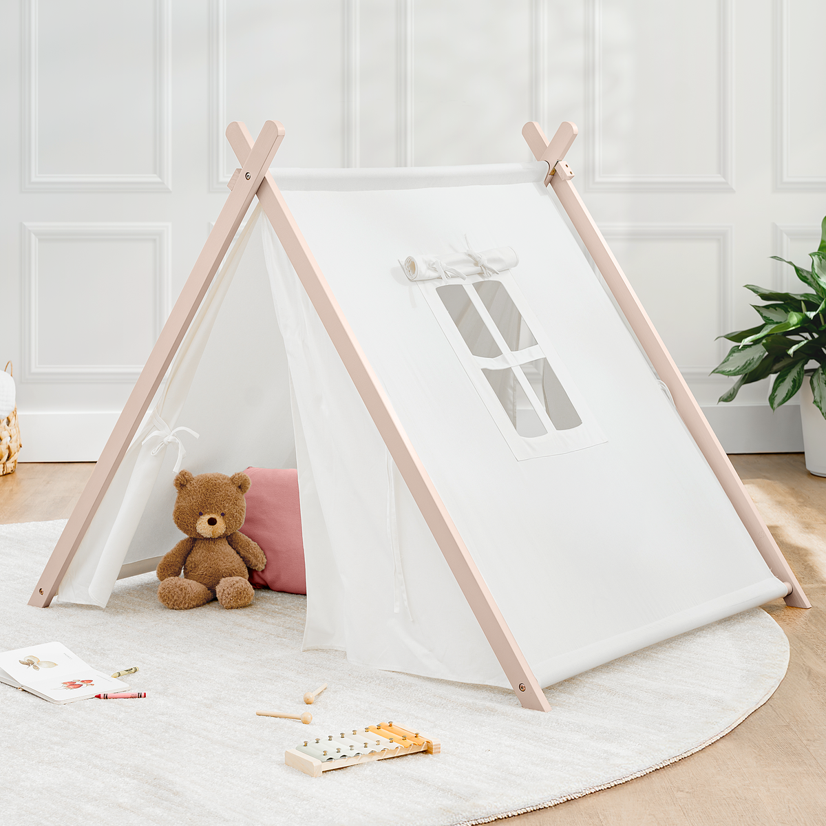 Kids Play Tent, Indoor Canvas Play Tent by Comfy Cubs