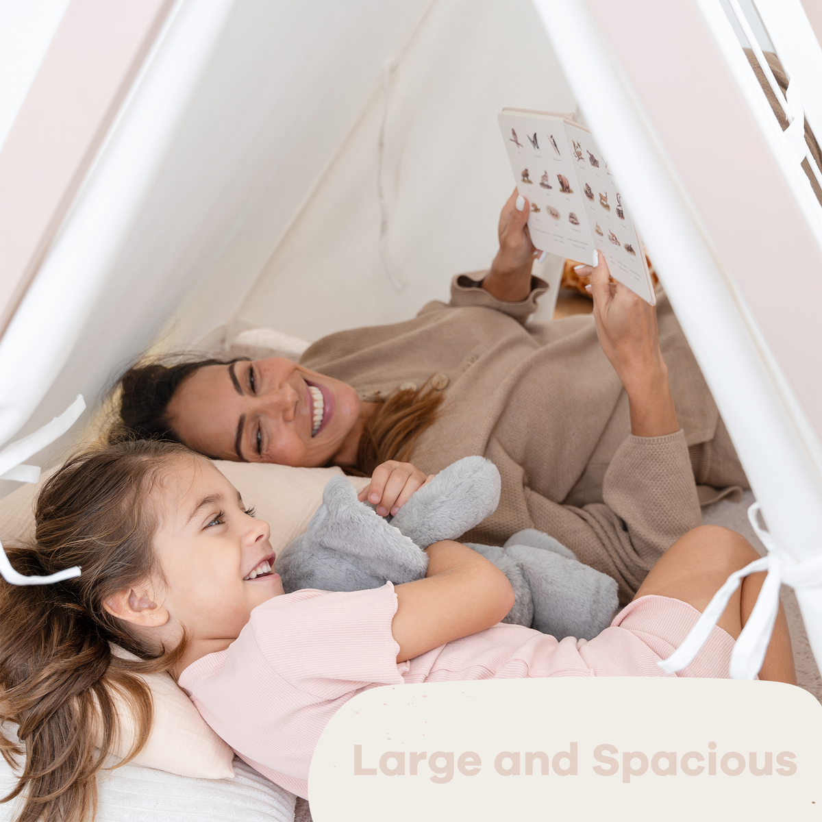 Kids Play Tent, Indoor Canvas Play Tent by Comfy Cubs