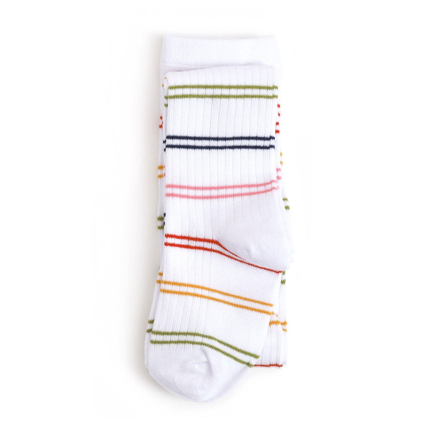 Little Stocking Company | Rainbow Striped Ribbed Tights