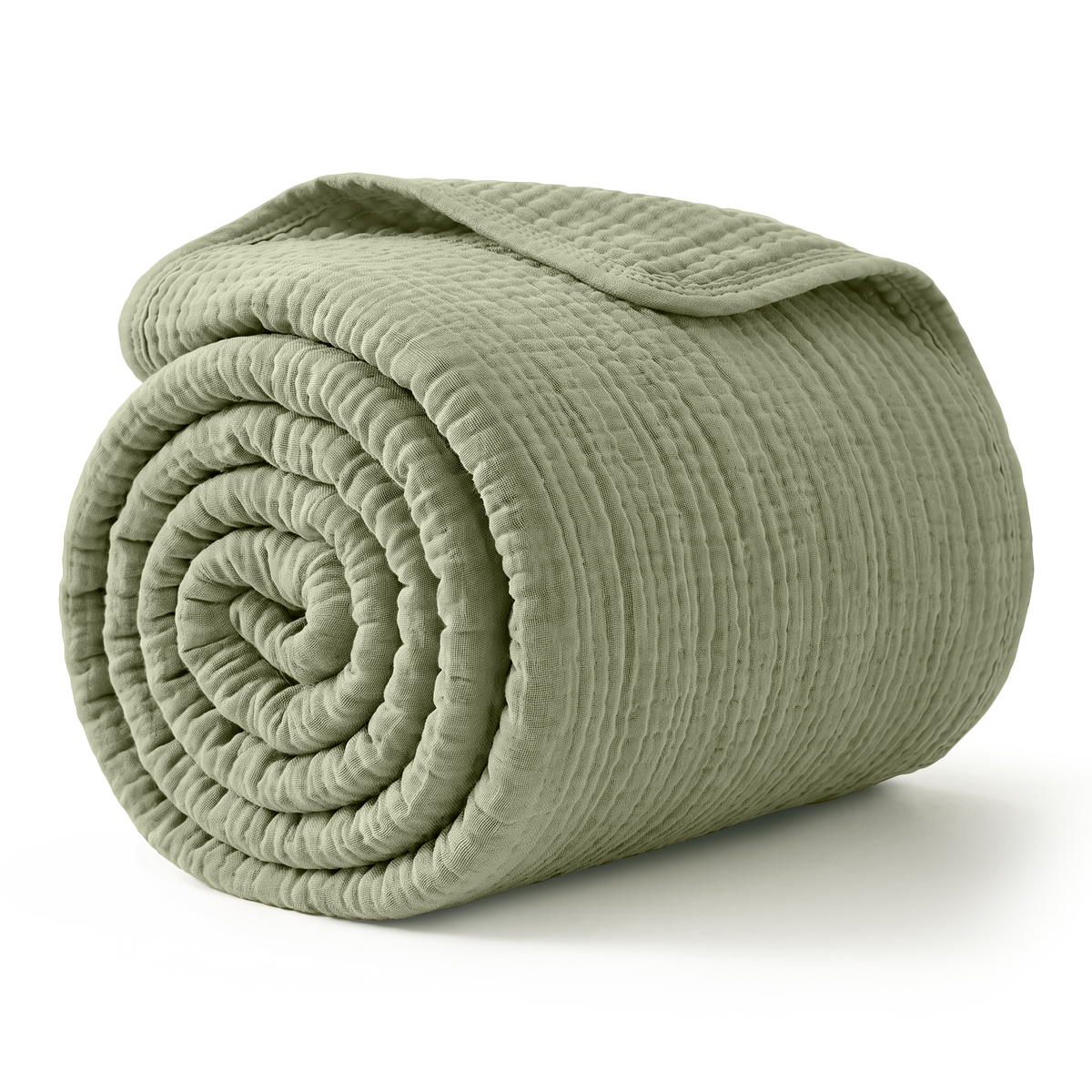 Muslin Large Throw Blanket, 50” x 70”, 6-Layer by Comfy Cubs