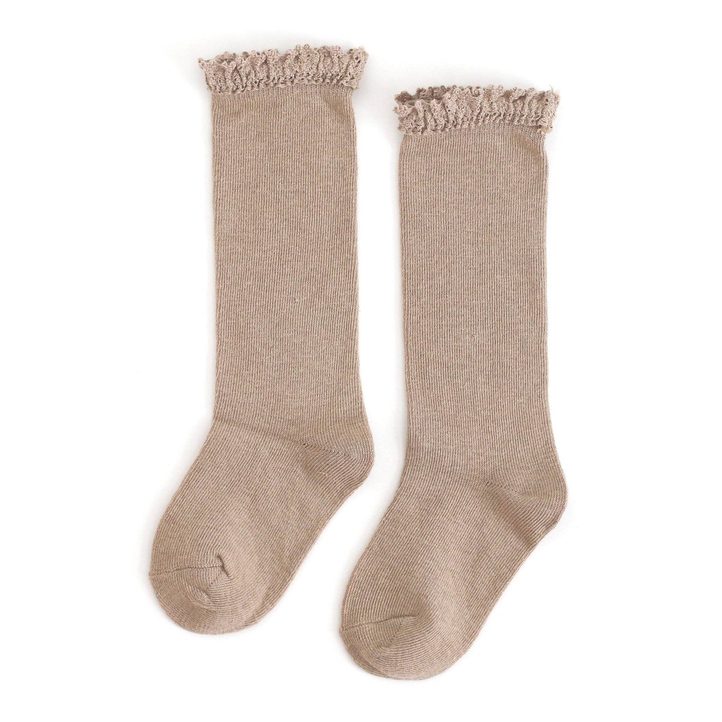 Little Stocking Company | Oat Lace Top Knee High Socks