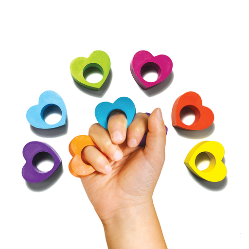 Heart Ring Crayons (Set of 6) | Ooly