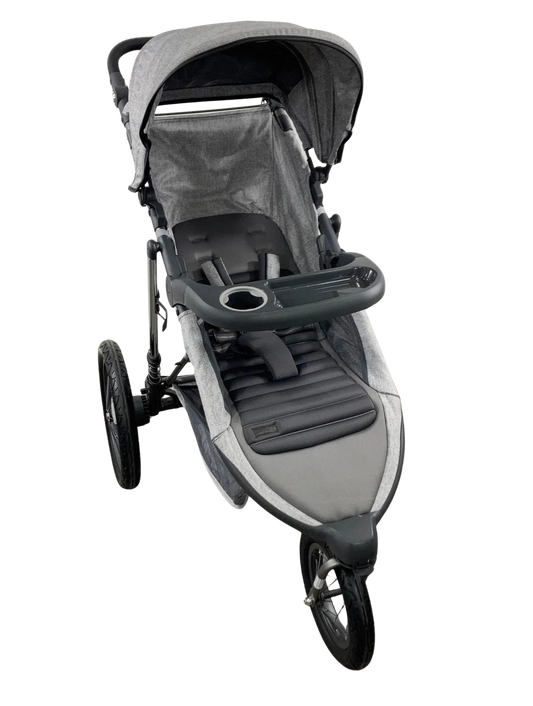 Monbebe Rebel II Jogging Stroller | Grey and Black