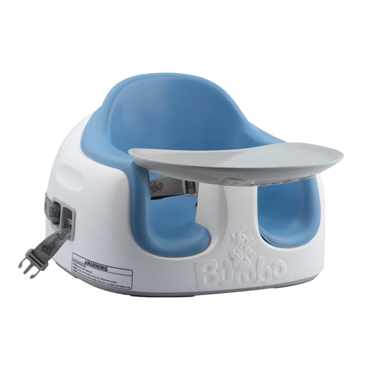 Bumbo Floor Seat + Tray | Blue & White