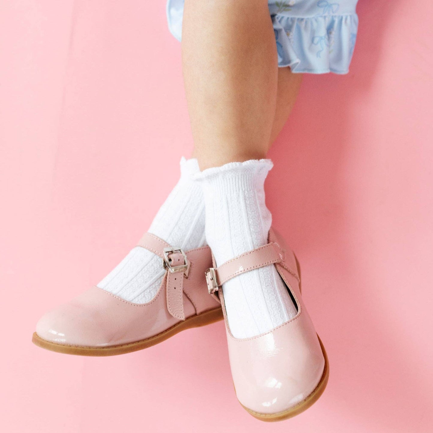 Little Stocking Company | White Frill Midi Socks