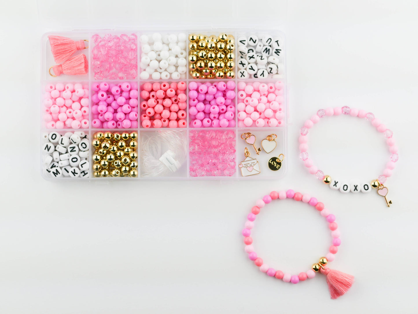 I love You DIY Stretchy Bracelet Craft Kit