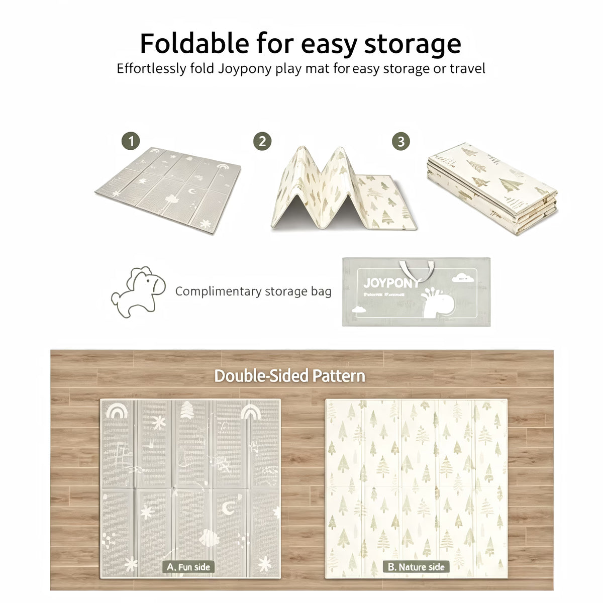 Joypony Foldable Baby Play Mat