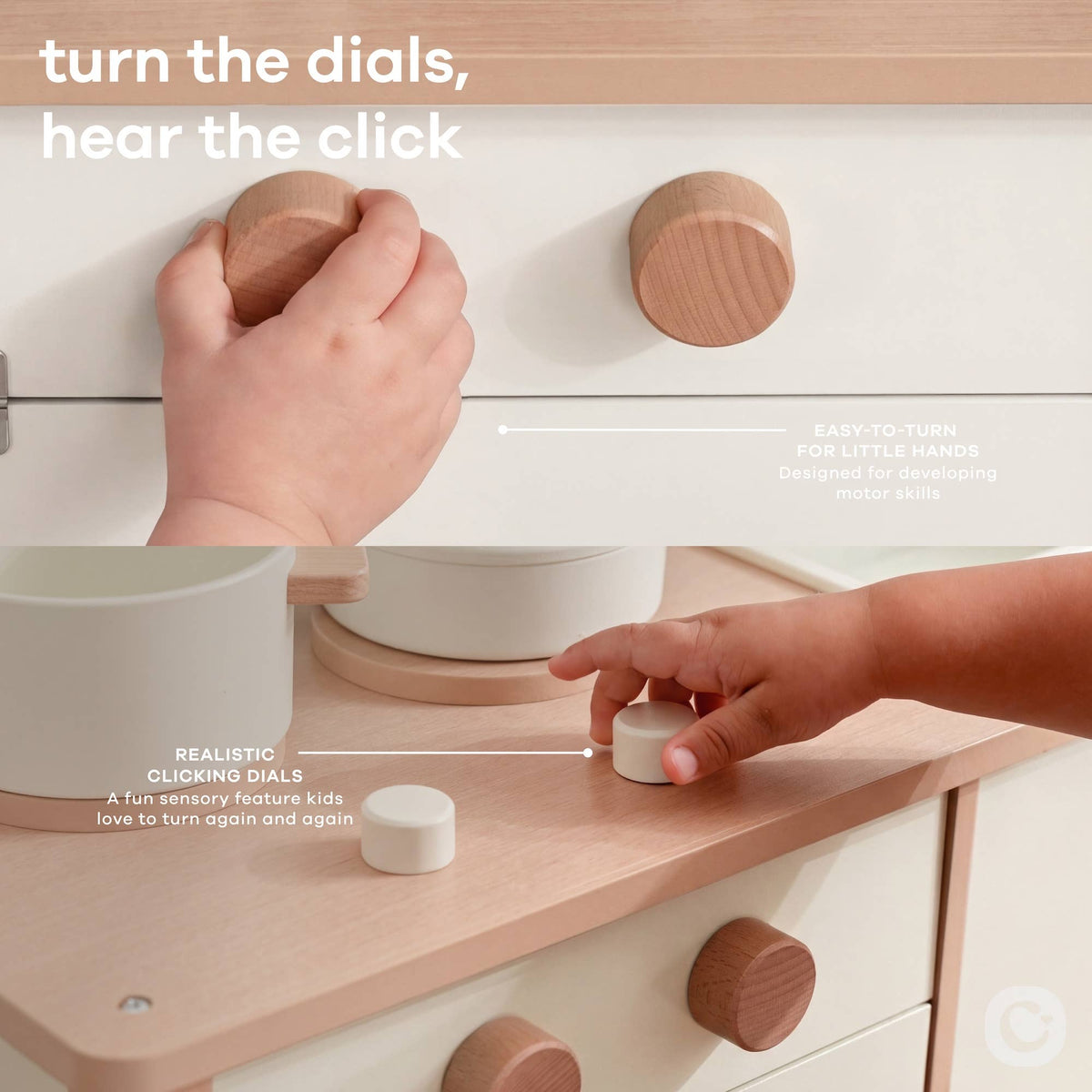 Comfy Cubs Wooden Kids Kitchen Playset