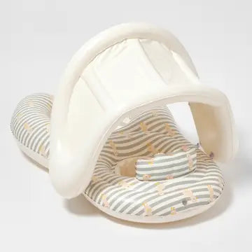 Sunny Life | Float Together Baby Seat Duck Sage Stripe