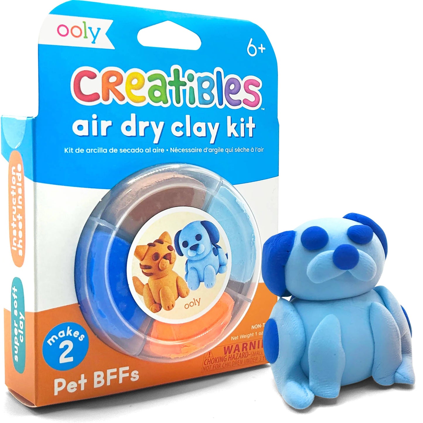 OOLY | Creatibles: Air Dry Clay BFFs Kit - Pet Pals