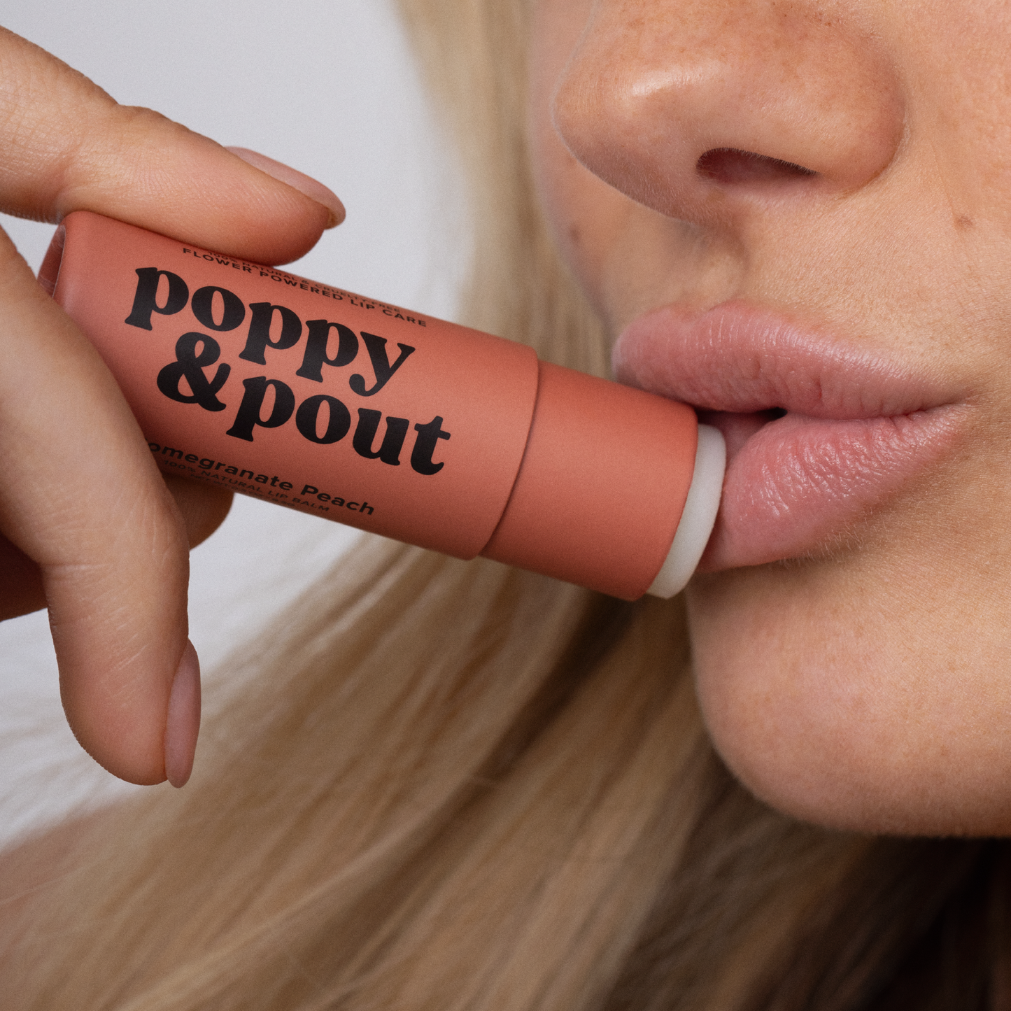 Poppy & Pout Lip Balm | Pomegranate Peach