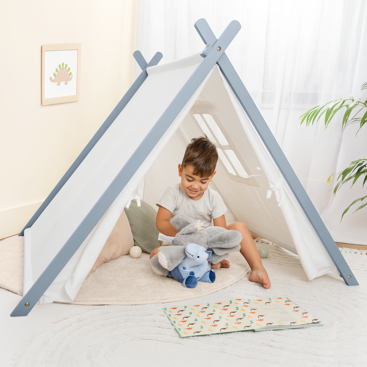 Kids Play Tent, Indoor Canvas Play Tent by Comfy Cubs