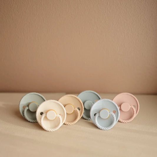 FRIGG | Rope Silicone Baby Pacifier 2-Pack